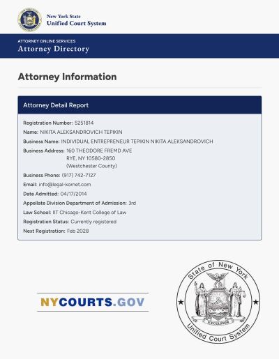 Lawyers License